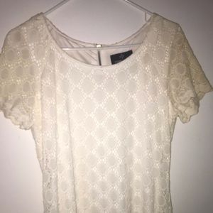 Off White colored  Lace Dress